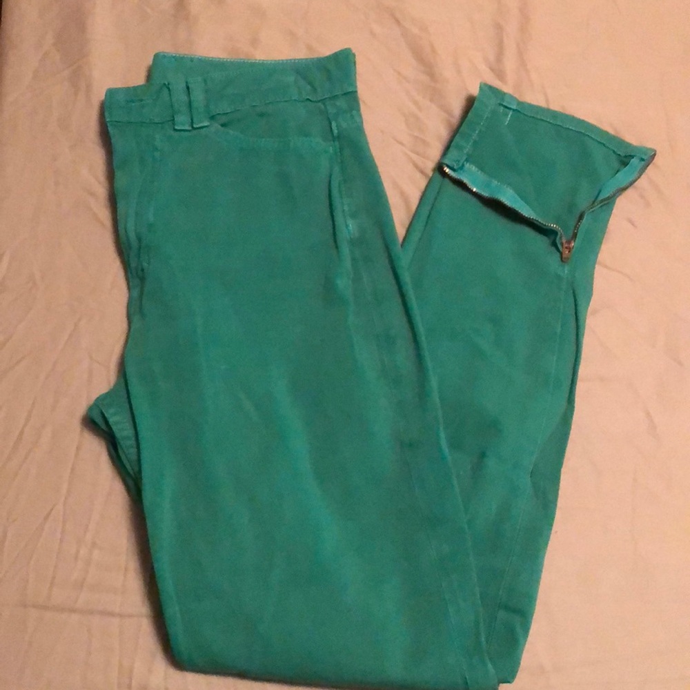 American Apparel Green high waist pants